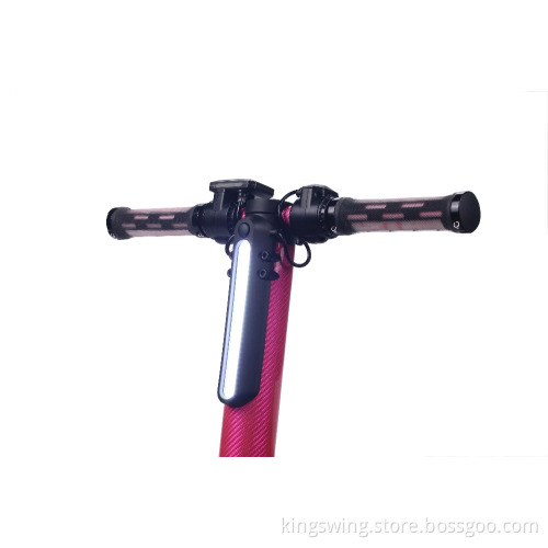 Wholesale light Carbon Fiber folding two wheels electric skateboard Up Standing Kick skateboard